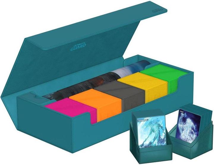 Produktbild Ultimate Guard Kartenbox XenoSkin Superhive 550+ Petrolblau