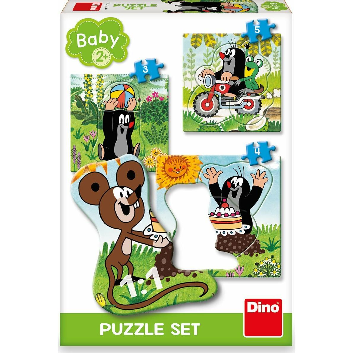 Thumbnail - Dino Baby-Puzzle Maulwurf auf der Wiese 3in1 (3,4,5 Teile) (3 Teile)
