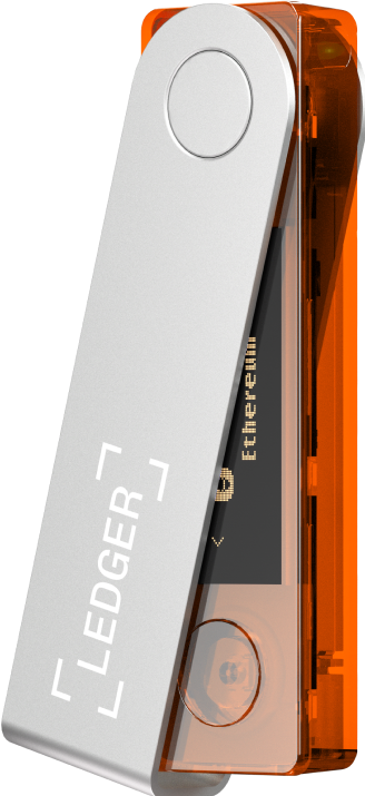 Produktbild Ledger Nano X - Orange (Litecoin, Dash, Bitcoin, Dogecoin, Ethereum Classic)
