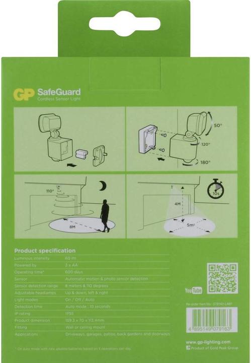 Produktbild GP Batteries Safeguard RF1.1 (60 lm, IP55)