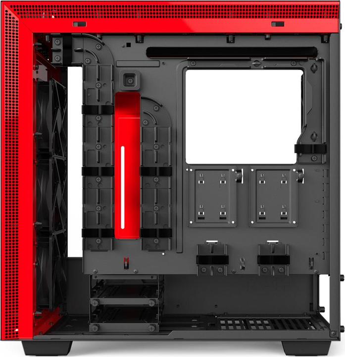Actual product image NZXT H700i - Red (ATX, mATX, Mini-ITX, E-ATX)