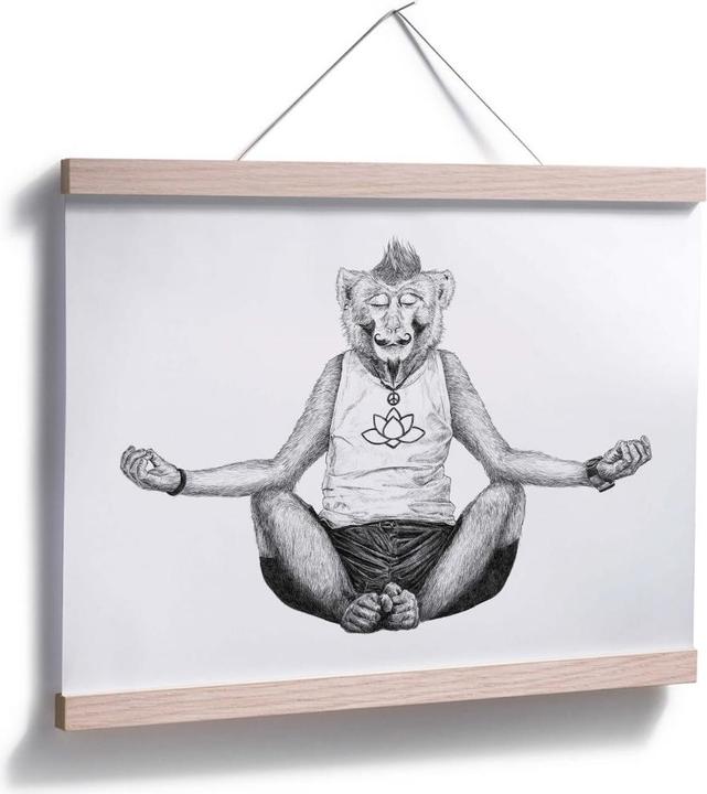 Produktbild Trenddeko Monkey Yoga (100 x 80 cm)