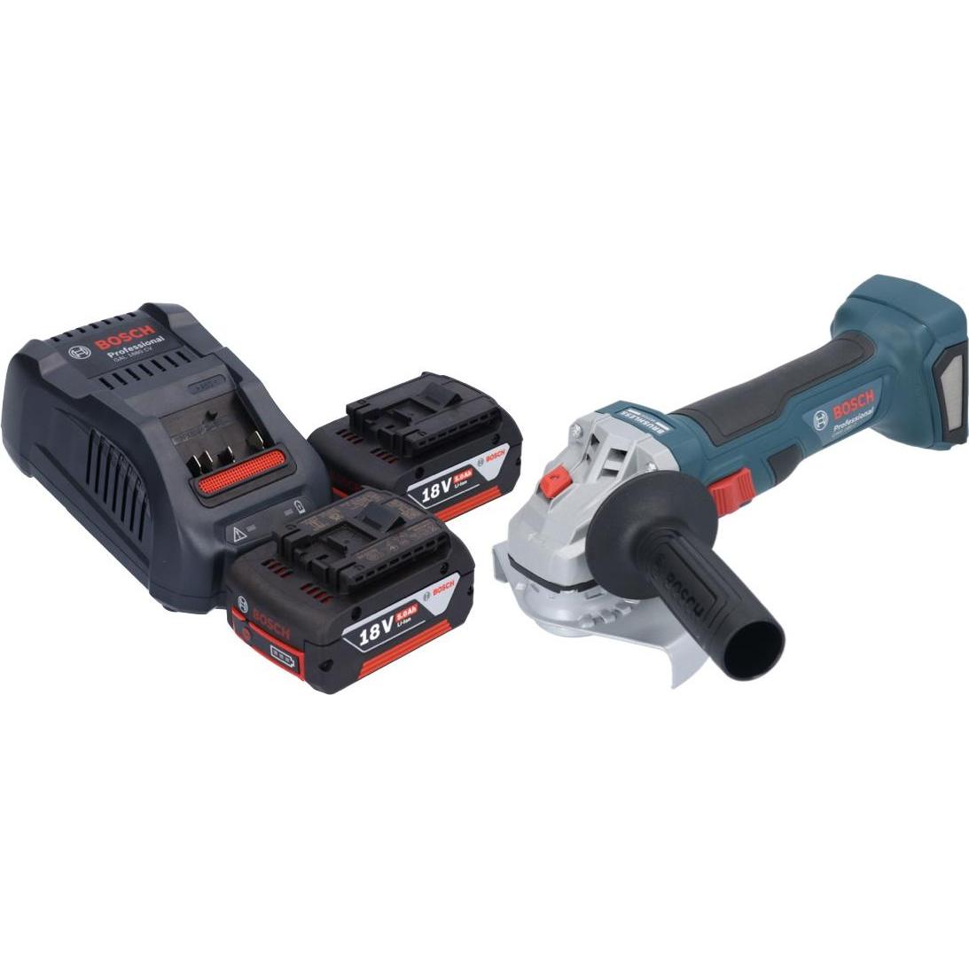 Thumbnail - Bosch Professional, Winkelschleifer, Bosch GWS 18V-7 Professional Akku Winkelschleifer 18 V 125 mm Brushless + 2x Akku 5...