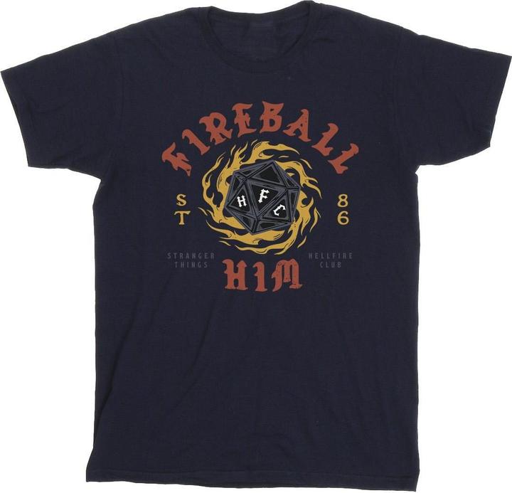 Immagine prodotto Netflix Stranger Things Fireball Dice 86 Maglietta Uomo (4XL)