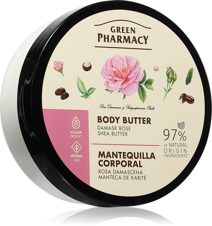 Schubiger Groene apotheek Damast Roos Shea Butter Body Butter 200 Ml (Lichaamsboter, 200 ml)