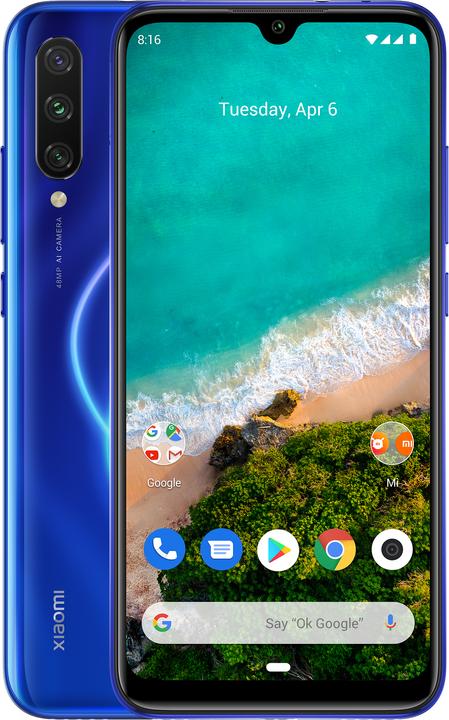 Xiaomi Mi A3 (128 GB, Not just blue, 6.08", Hybrid Dual SIM, 4G)