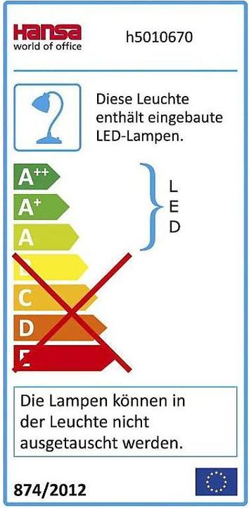 Energie-Label Hansa Deckenleuchte Led 40-124 (2800 lm)