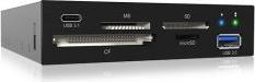 Produktbild Icy Box IcyBox MultiReader 4xCard 2xUSB 3.0 IB-865a (USB)