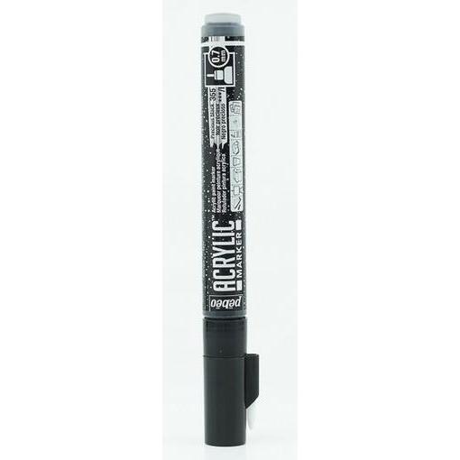 Pebeo, Marker, Acrylic Marker Extra Dünn Rundspitze 0,7mm (Eldes Schwarz, 0.70 mm)