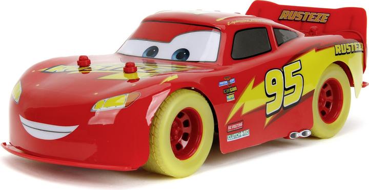Actual product image Jada RC Lightning McQueen Glow Racers 1:14