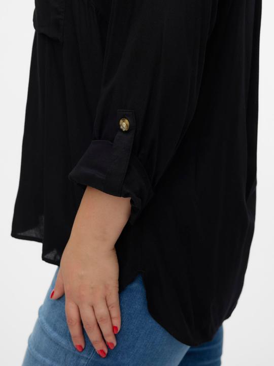 Produktbild Vero Moda Normal geschnitten Hemdkragen Curve Ärmel mit Umschlag Hemd Hemd (44)