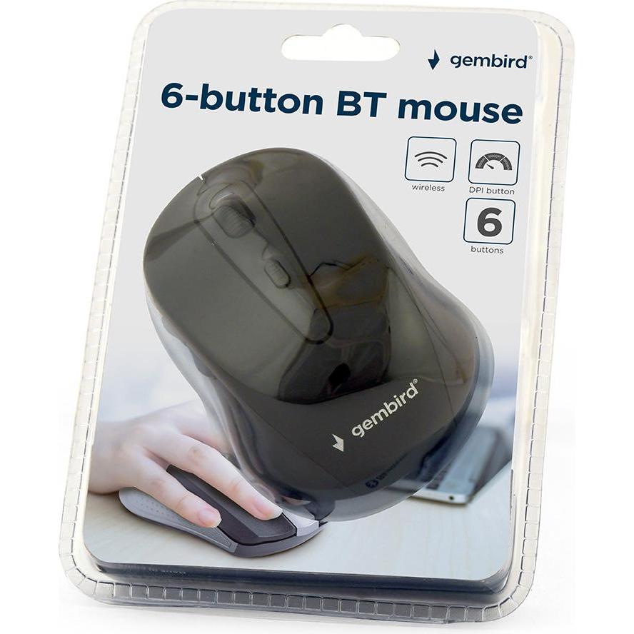 Thumbnail - Gembird Riano (Kabellos), Maus, Schwarz