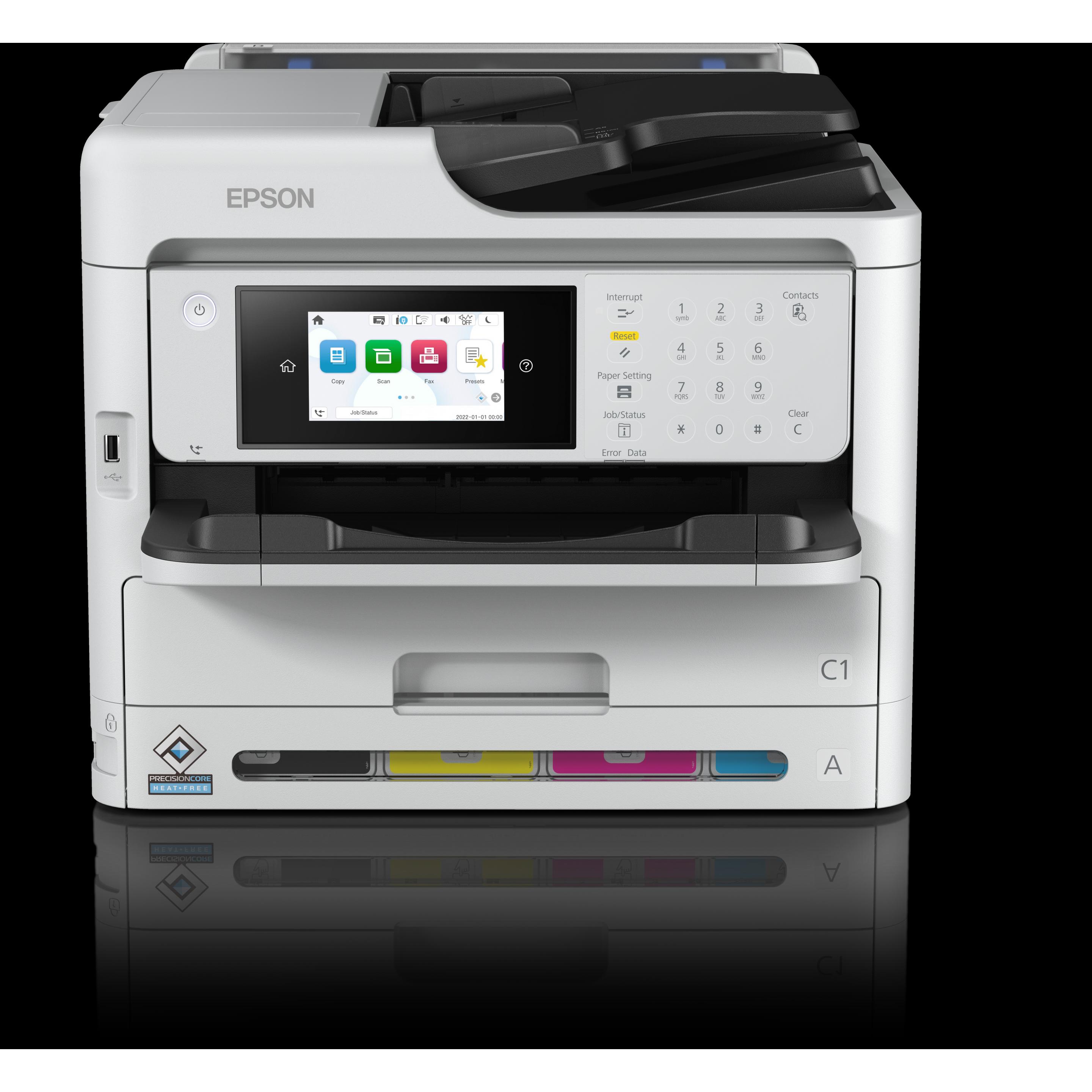 Epson WorkForce WF-C5890DWF (Tintenpatrone, Farbe), Drucker, Schwarz, Weiss, Grau