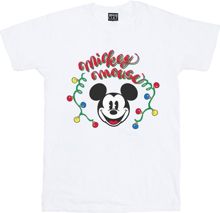 Image du produit Disney - T-shirt MICKEY MOUSE CHRISTMAS LIGHT BULBS - Femme (XXL)
