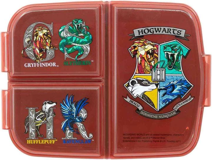 Actual product image Stor Harry Potter Hogwarts' 4 Houses - Lunchbox with compartments