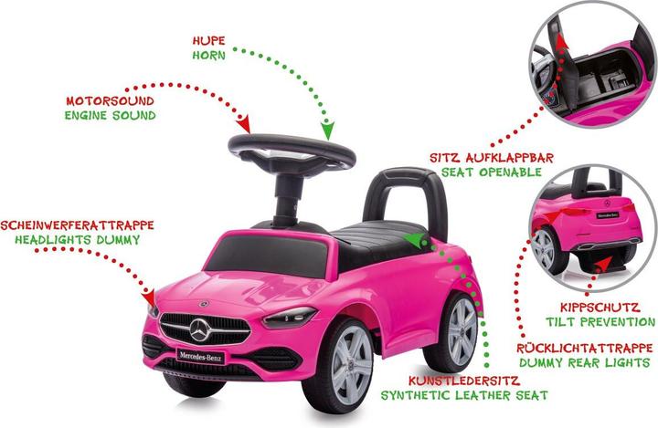 Immagine prodotto P!nk Rutscher Mercedes-Benz C-Class pink