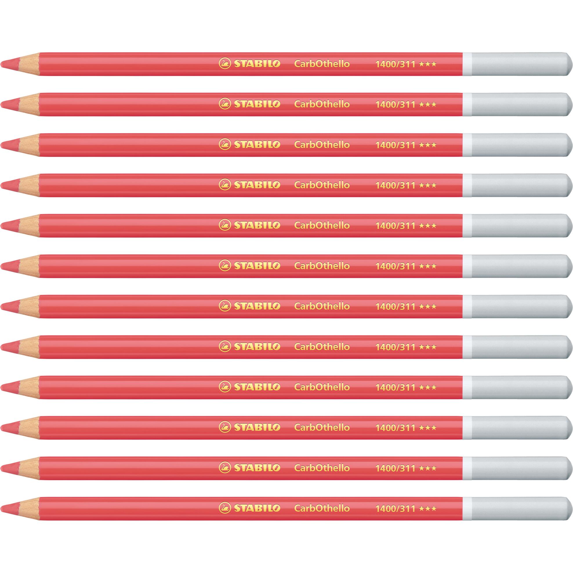 STABILO, Malstifte, CarbOthello Pastellkreidestift (Rot, 12 x)