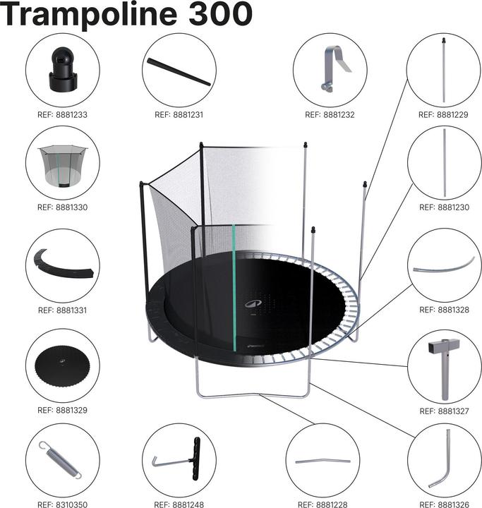 Image du produit Domyos Trampolin-Gestell Rahmen Struktur - Ersatzteil