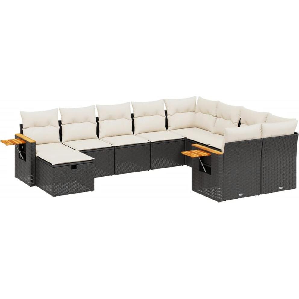 VidaXL, Gartenlounge, 10-tlg. Garten-Lounge-Set mit Kissen