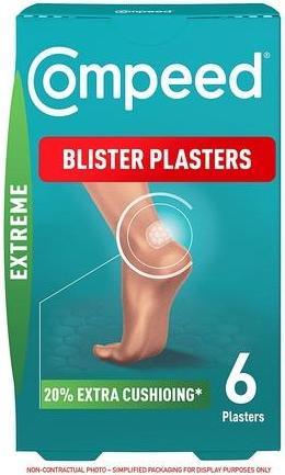 Produktbild Compeed Extreme Blasenpflaster Fussbehandlung 6 Hydrokolloidpflaster (Fussbad)