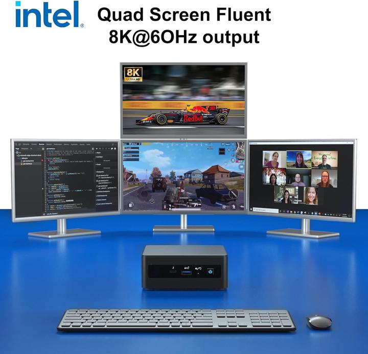 Produktbild Intel NUC Kit NUC11TNKv7 i7-1185G7* | with EU Cord (Intel Core i7-1185G7)