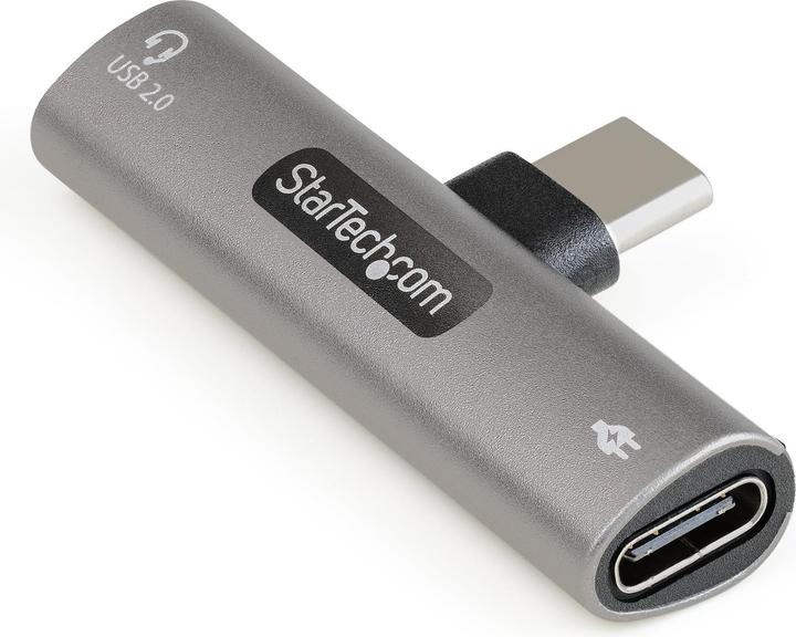 StarTech USB-C-Audio- und Ladeadapter - USB-C Audioadapter mit USB-C-Audio-Kopfhörer-/Headset-Anschluss und (Zubehör)