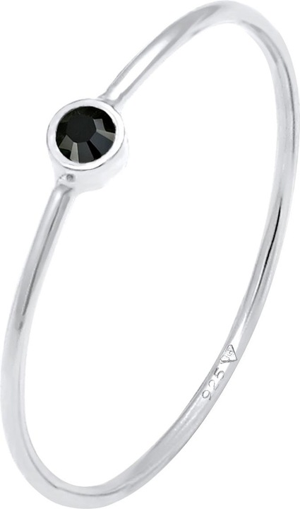 Immagine prodotto Elli Anello impilabile Anello con cristalli di base in argento 925 (58, 925 Argento)