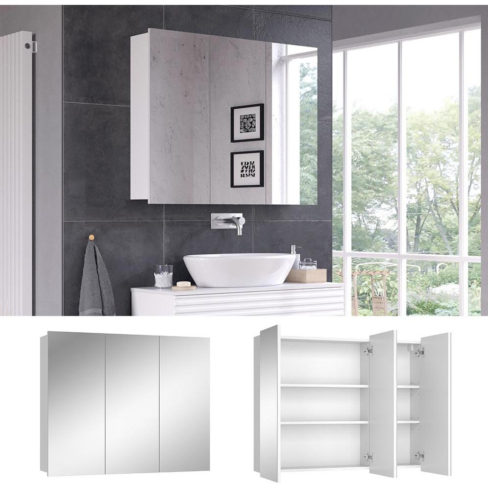 Thumbnail - Vicco, Spiegelschrank, Sola (80 x 100 cm)