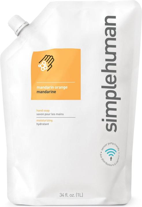 Actual product image Simplehuman Tangerine orange (refill, 1000 ml)