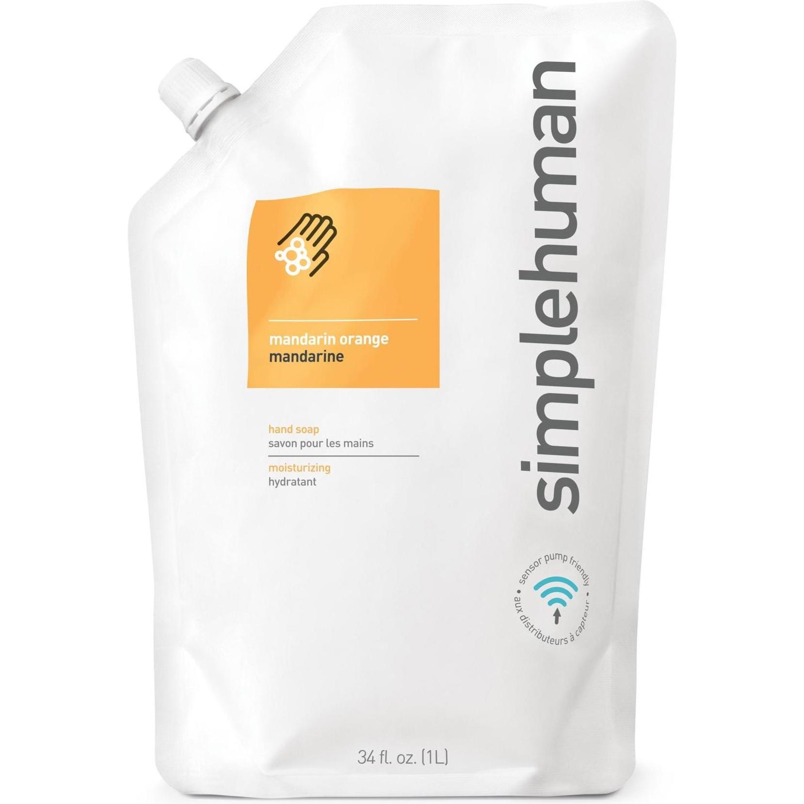 Simplehuman, Handseife, Mandarine Orange (Handseife Nachfüllpackung, 1000 ml)