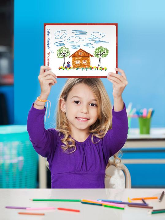 Actual product image Clairefontaine Cahier Magique (17 x 22 cm, Checked, Hardcover)