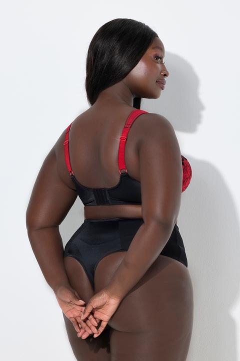 Actual product image Ulla Popken Floral Embroidered Underwire Bra (Single pack, 85 E)