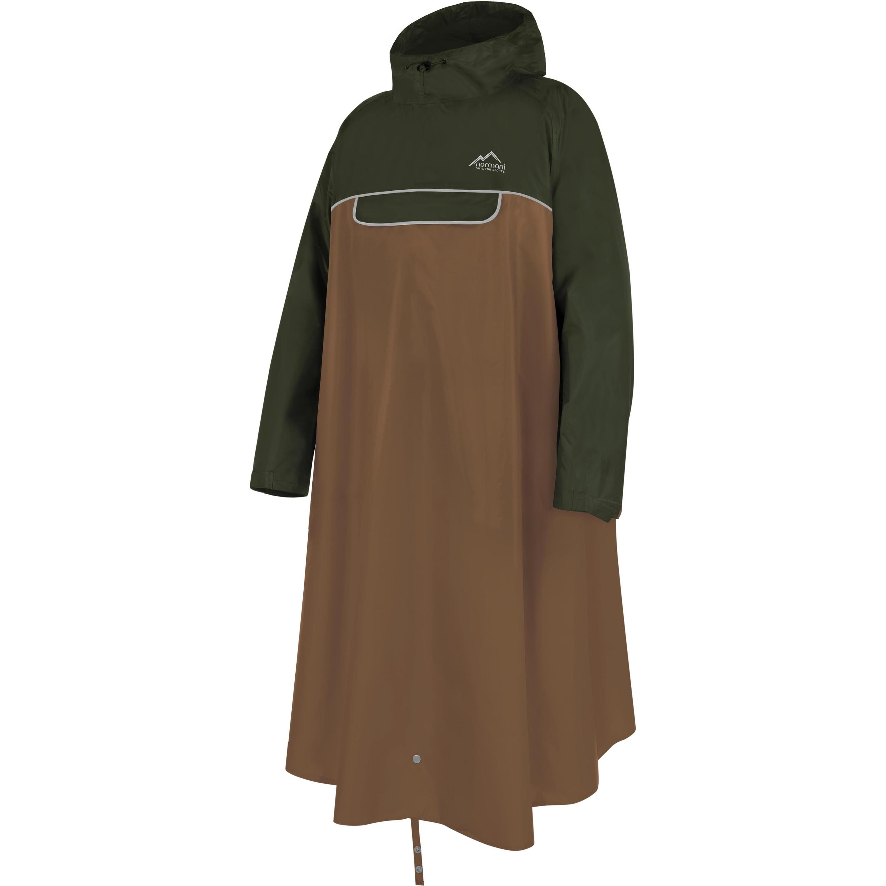 Thumbnail - Normani, Unisex, Jacke, Regenponcho Quibdó (52, 54), Grün, Braun, 52, 54