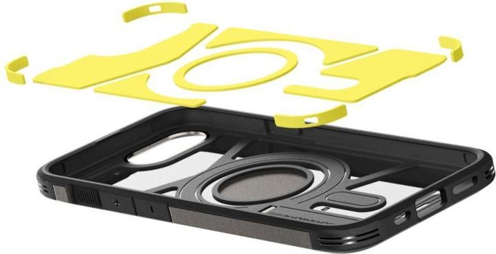 Actual product image Spigen Tough Armor Case with MagSafe for iPhone 16e with Stand - Gray (Apple iPhone 16e)