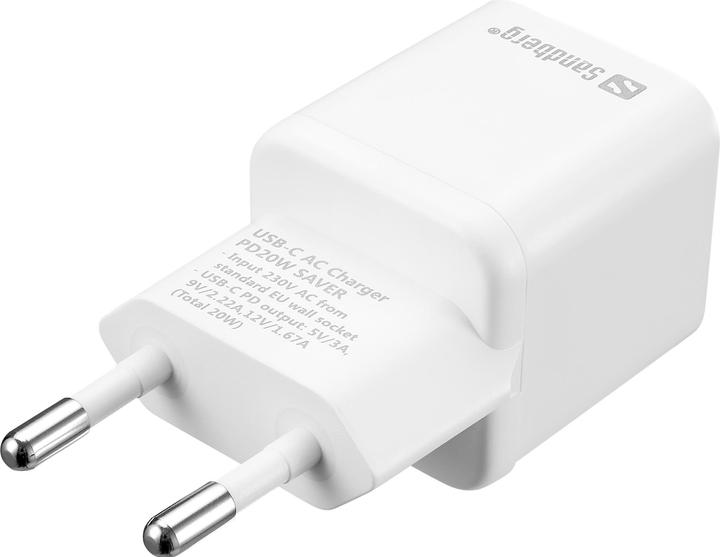 Actual product image Sandberg USB-C AC Charger PD20W SAVER (20 W, 1 portion)