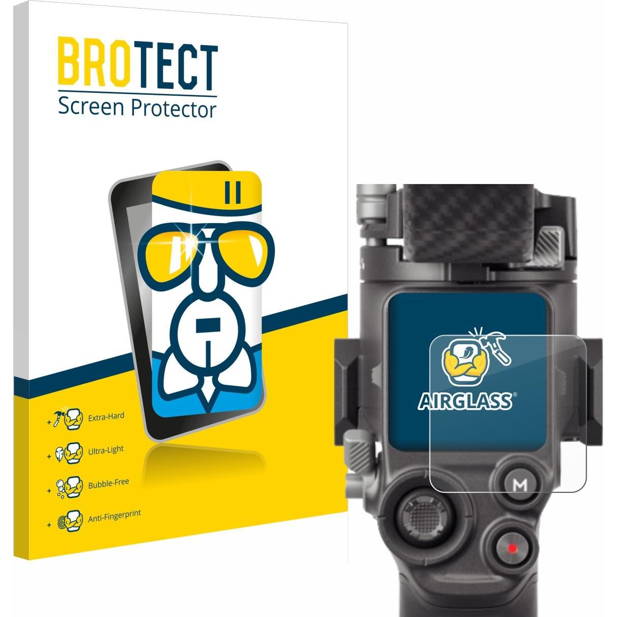 BROTECT Schutzglas Schutzfolie Displayschutz Display Schutz Glas Folie klar (RS 4), Action Cam Zubehör