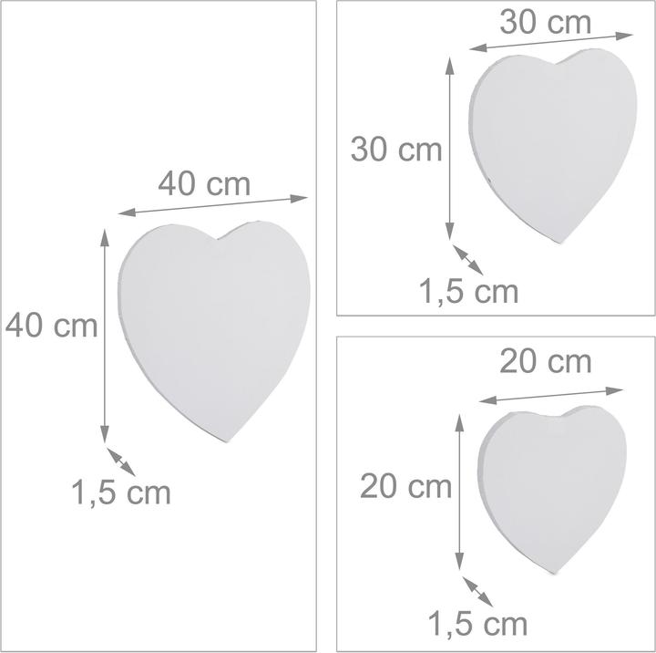 Actual product image Relaxdays 6-piece canvas set