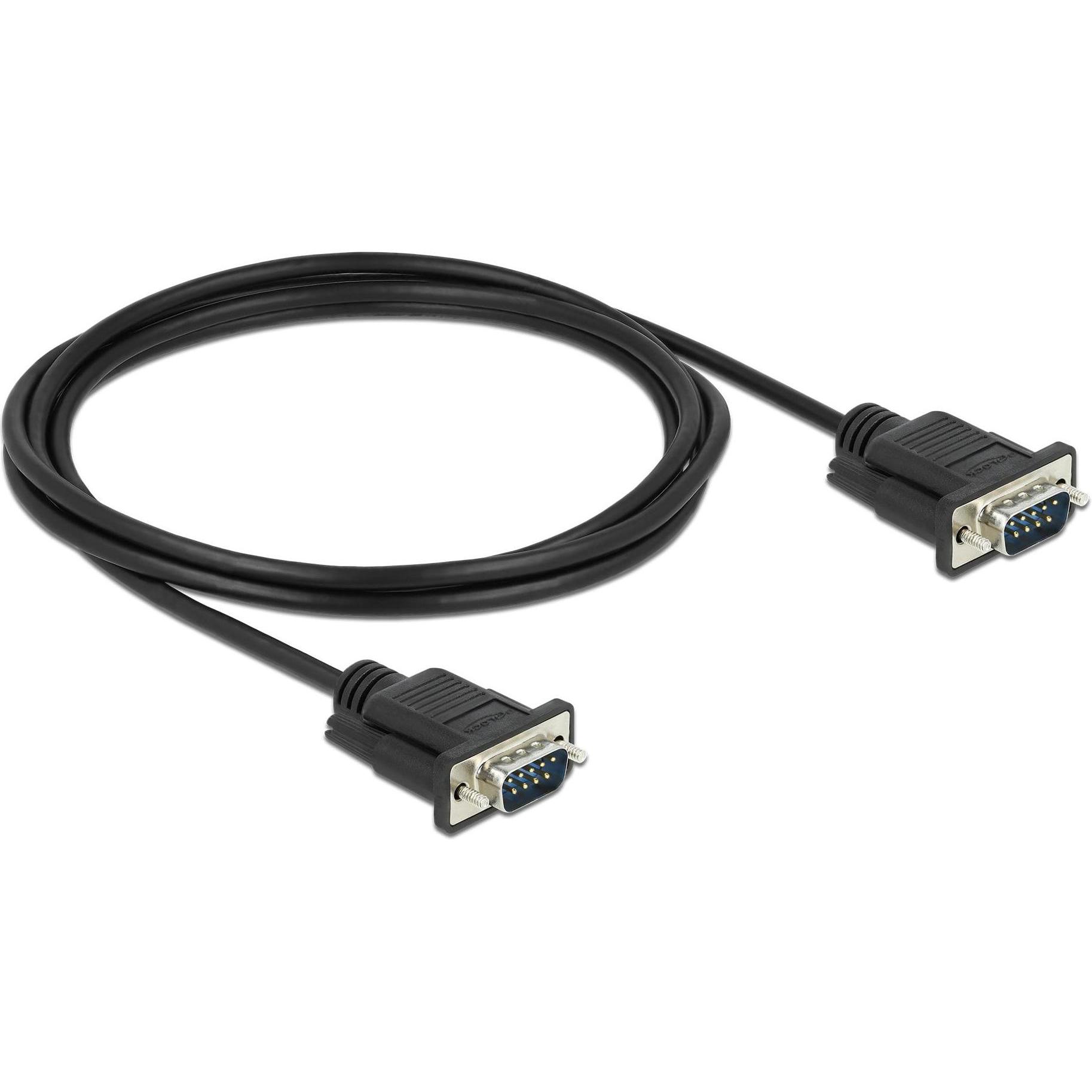 Thumbnail - Delock Anschlusskabel RS-232 DB9, m-m 1 m (2 m, Industriekabel), Schnittstellenkabel