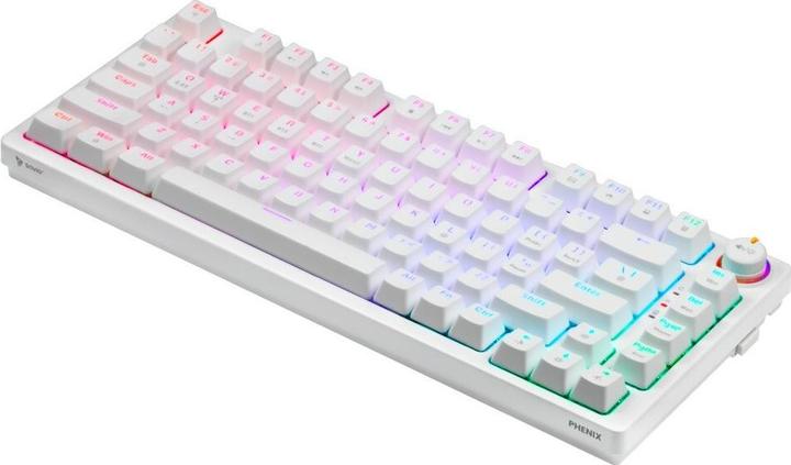 Actual product image Savio Phenix White Gat Yellow (Eng. Int., Cable, Wireless)