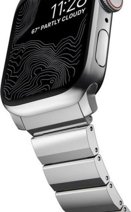 Image du produit Nomad Bande en acier inoxydable -terÃƒ¤sranneke, Apple Watch 41 / 40 /, hopea (41 mm, Acier inoxydable)
