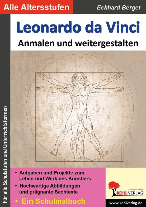 Produktbild Leonardo da Vinci... anmalen und weitergestalten (Deutsch, Eckhard Berger, 2017)