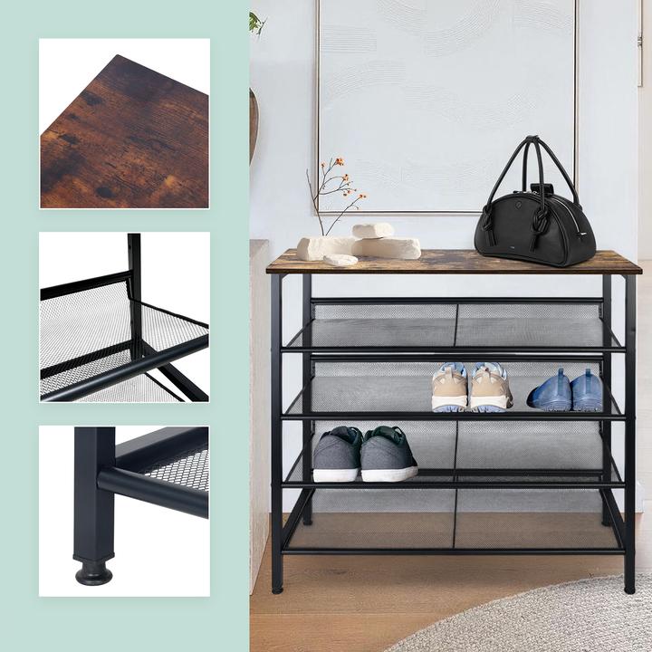 Actual product image Relaxdays Schuhregal Industrial Style