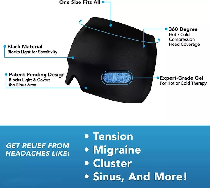 Actual product image PhoneLook Universal anti-migraine cold & heat therapy headband for adults (1 x)