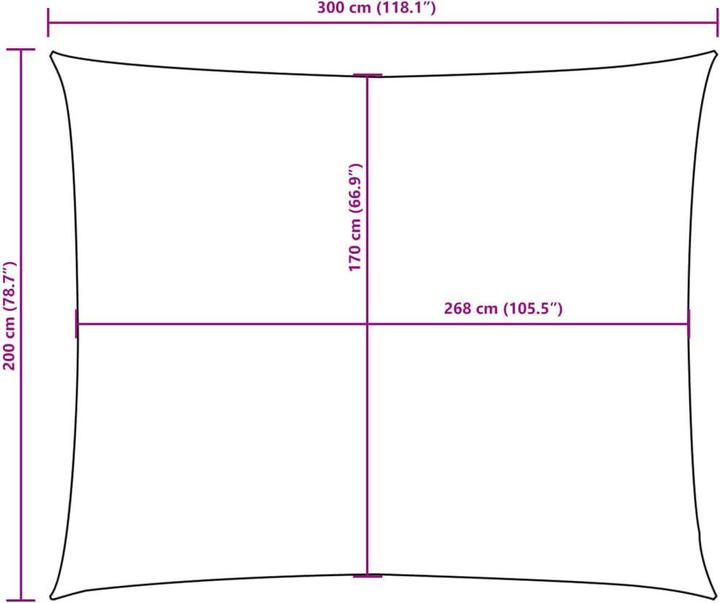 Produktbild vidaXL Sonnensegel (200 x 300 cm)