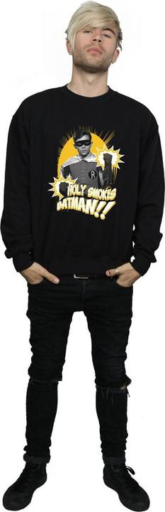 Actual product image Mens Batman TV Series Robin Holy Smokes Cotton Sweatshirt (3XL)