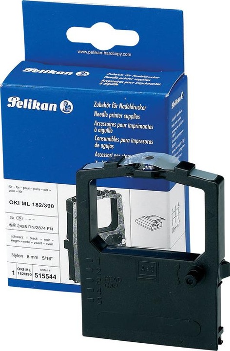 Actual product image Pelikan Ribbon nylon re-ink. black