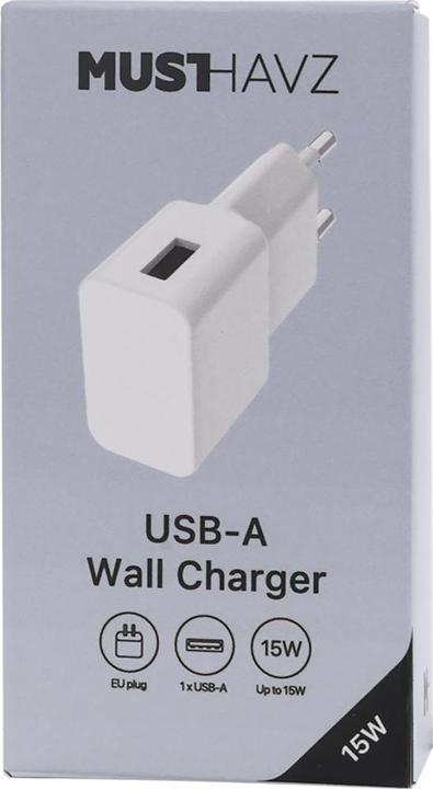 Produktbild Musthavz Kompaktes USB Schnellladegerät 15W (15 W)