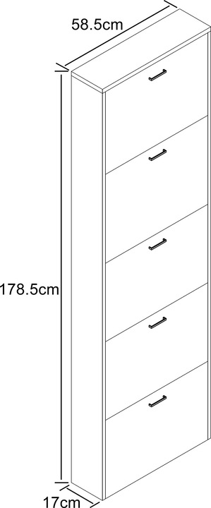 Produktbild VCM Sulos (58 x 17 x 104 cm)