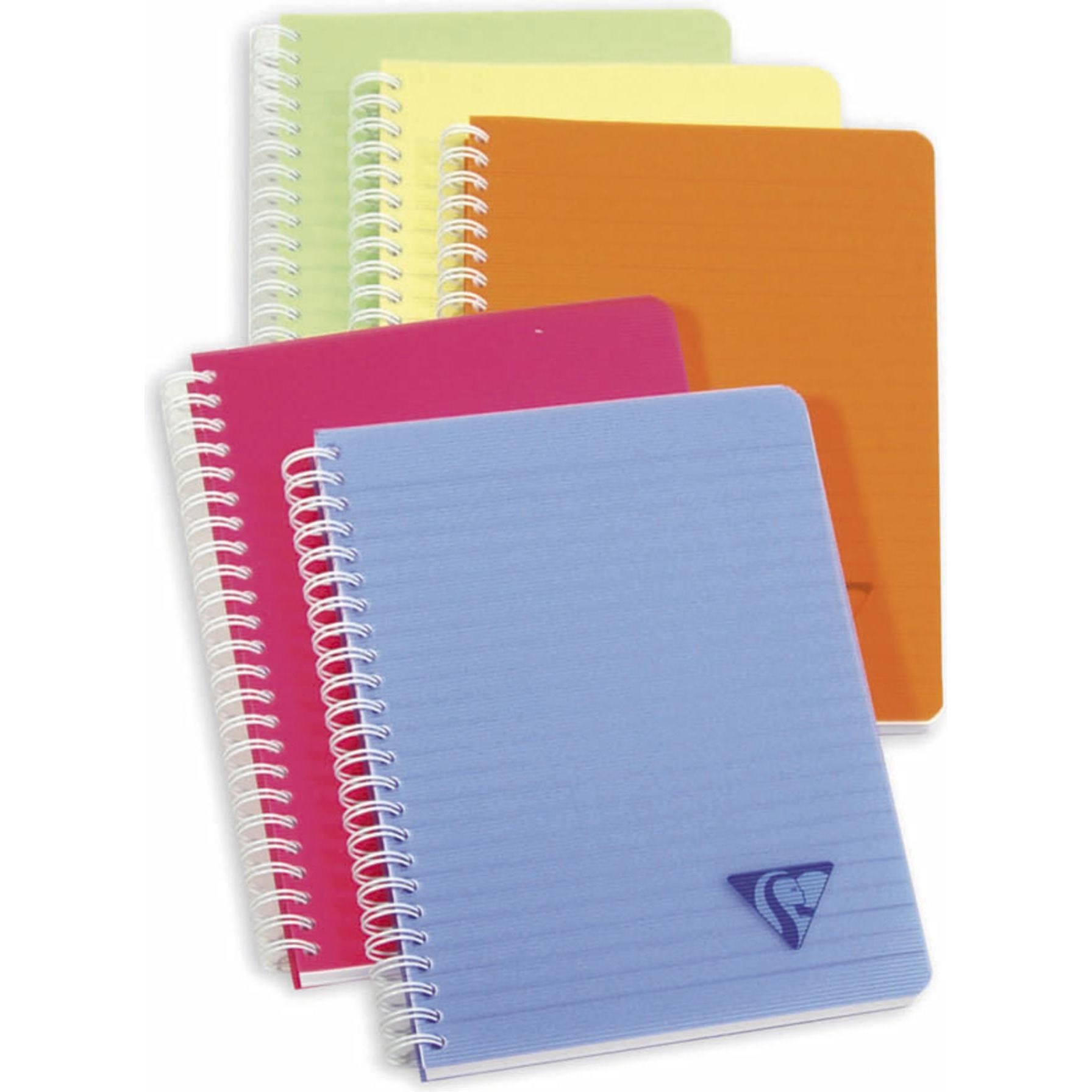Clairefontaine, Heft + Block, Linicolor Frisch (A5, Kariert, Weicher Einband)