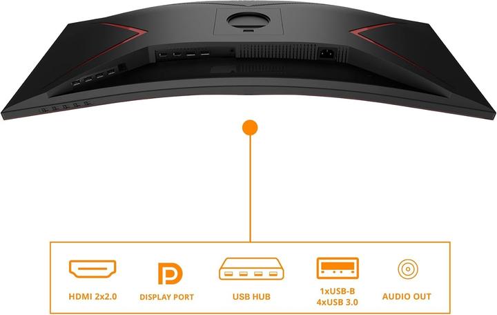 Actual product image AOC CU34G2XP/BK (3440 x 1440 pixels, 34")